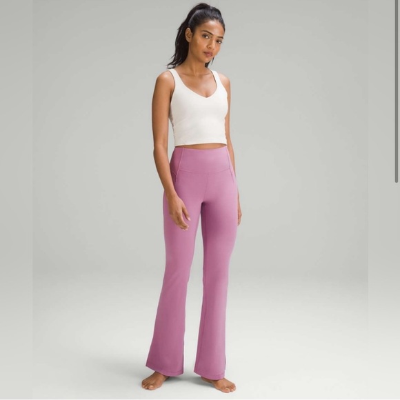 Lululemon Groove High-Rise Split Hem Legging Velvet Dust - Picture 2 of 4